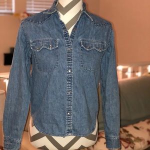 🌸Lauren Jeans Co Denim Button up🌸🌸